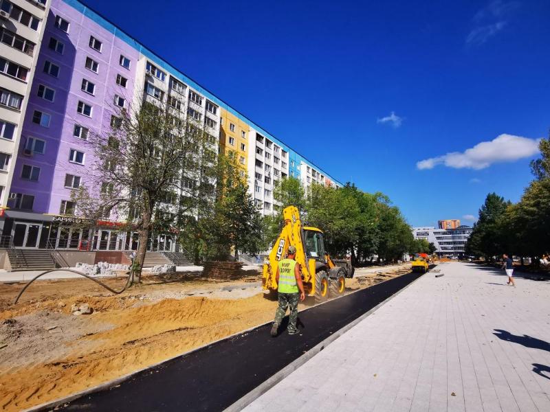 Работы по благоустройству улицы Южной в Реутове завершат ко Дню города