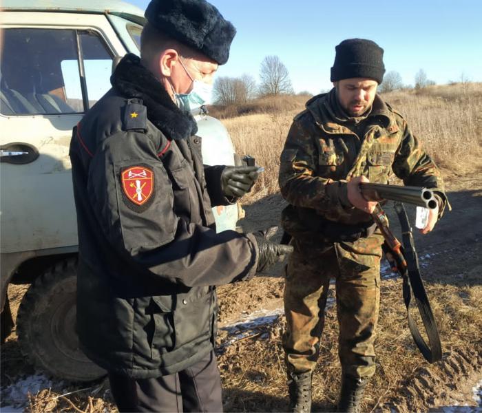 В Мордовии сотрудники Росгвардии проводят рейдовые мероприятия по соблюдению правил охоты