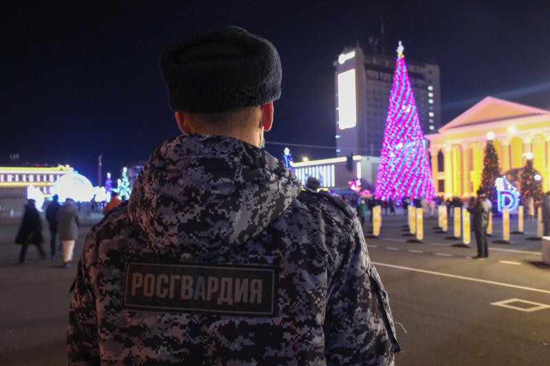 На Ставрополье сотрудники Росгвардии обеспечили общественную безопасность в новогоднюю ночь