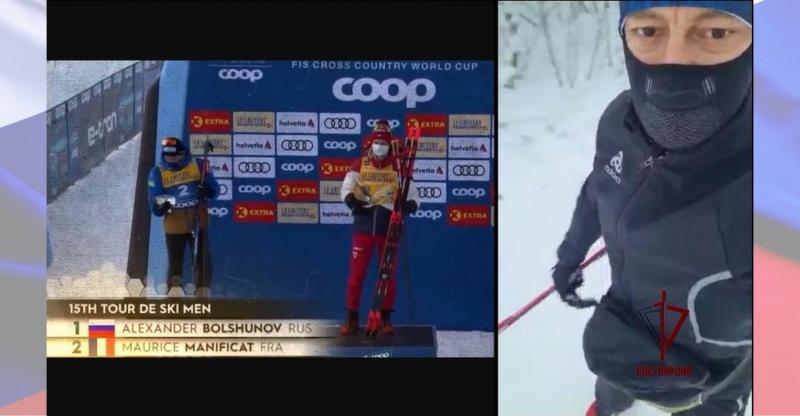 Росгвардейцы встали на лыжи в поддержку своего легендарного сослуживца - спортсмена Александра Большунова