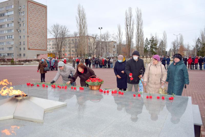 В Нововоронеже почтили память воинов, освободивших Воронеж от немецко-фашистских захватчиков