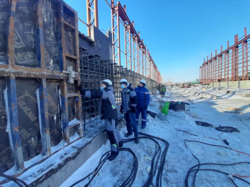 На Челябинском цинковом заводе продолжаются работы по строительству склада концентратов