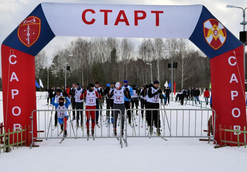 В Саровской дивизии Росгвардии прошёл чемпионат по лыжным гонкам