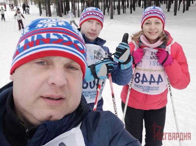 В Югре военнослужащие и сотрудники Росгвардии присоединились к ежегодной всероссийской массовой гонке «Лыжня России»