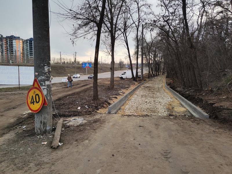 Активисты ОНФ и жители добились от мэрии Воронежа восстановления тротуара к микрорайону «Березовая роща»