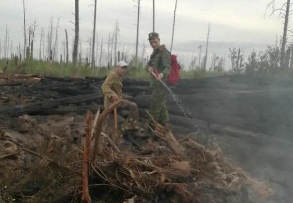 Личный состав и техника Росгвардии задействованы в тушении лесного пожара в Мордовии