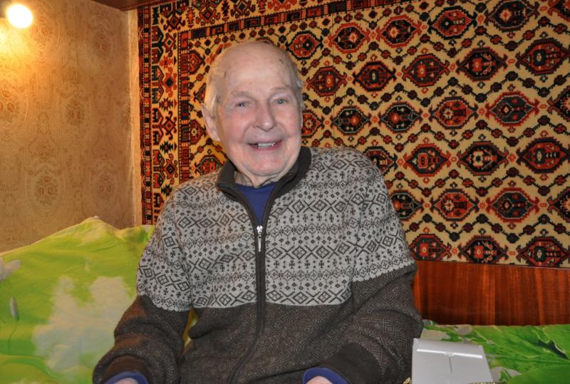 Участник Великой Отечественной войны из района Кузьминки отметил 95-летний юбилей