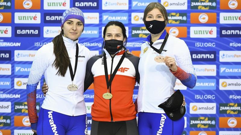 Военнослужащая Уральского округа Росгвардии победила на этапе Кубка Мира по конькобежному спорту