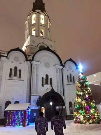 Ульяновские росгвардейцы обеспечили охрану общественного порядка в Рождественскую ночь