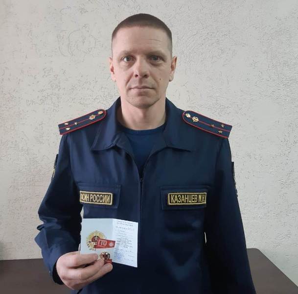 Сотрудник ИК-1 ОФСИН России по Республике Алтай   получил золотой знак ГТО