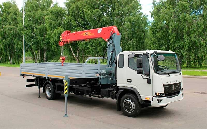Первый кран-манипулятор FG 516 на базе КАМАЗ Компас 12
