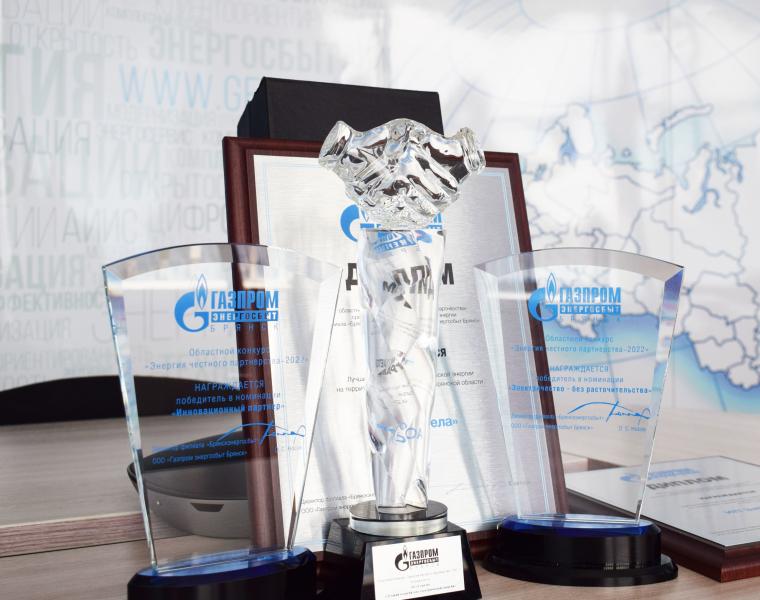 ГУП «Брянскфармация» получило приз конкурса «Энергия честного партнерства» ООО «Газпром энергосбыт Брянск»