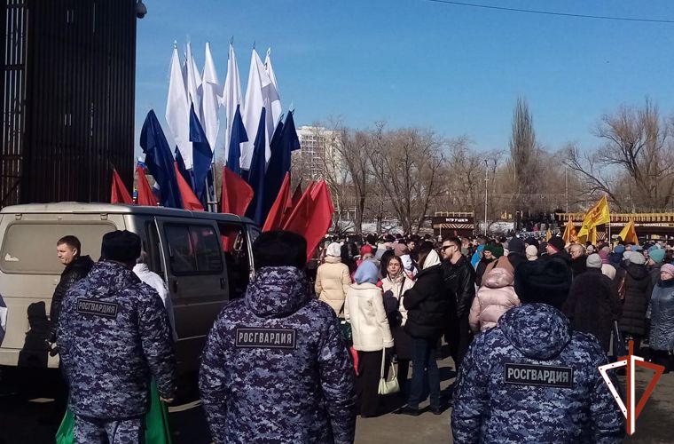 Сотрудники Росгвардии обеспечили безопасность праздничного мероприятия «Крымская весна» в Зауралье