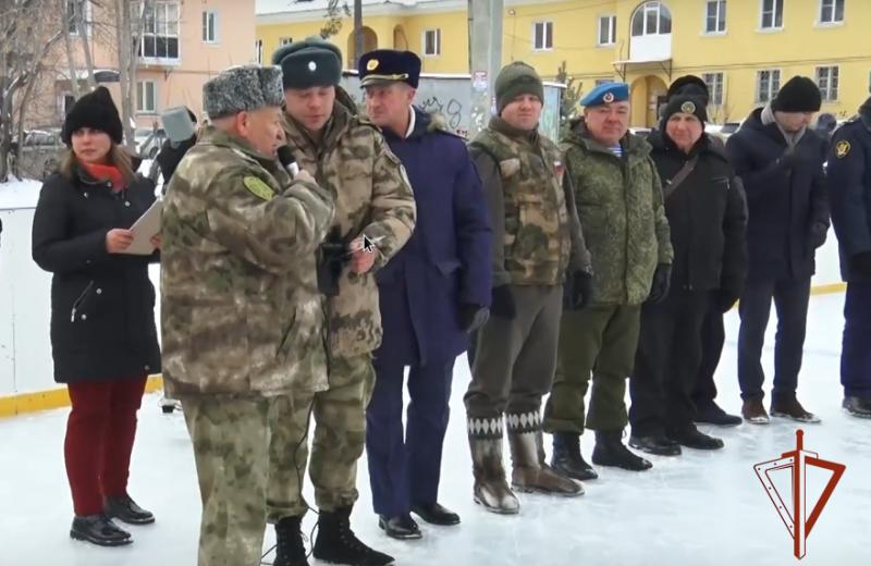 В Ангарске ветераны Росгвардии приняли участие в организации хоккейного турнира в поддержку участников спецоперации