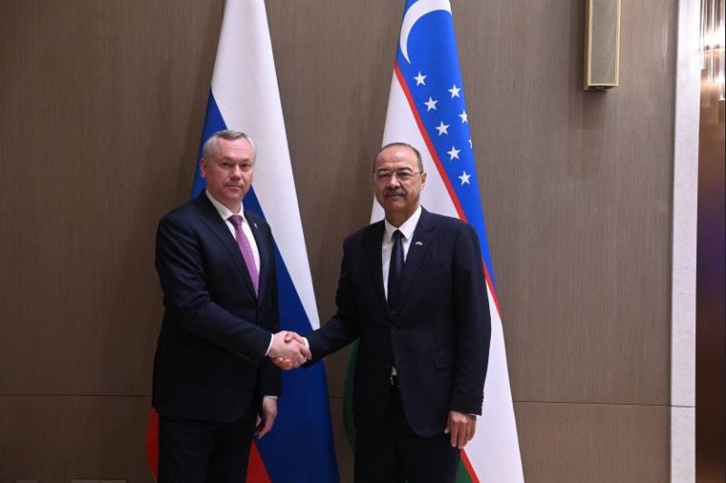 Премьер-министр Республики Узбекистан Абдулла Арипов и губернатор Андрей Травников провели в Ташкенте рабочую встречу