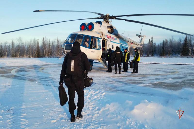 На Ямале сотрудники СОБР Росгвардии по горячим следам задержали подозреваемого в убийстве