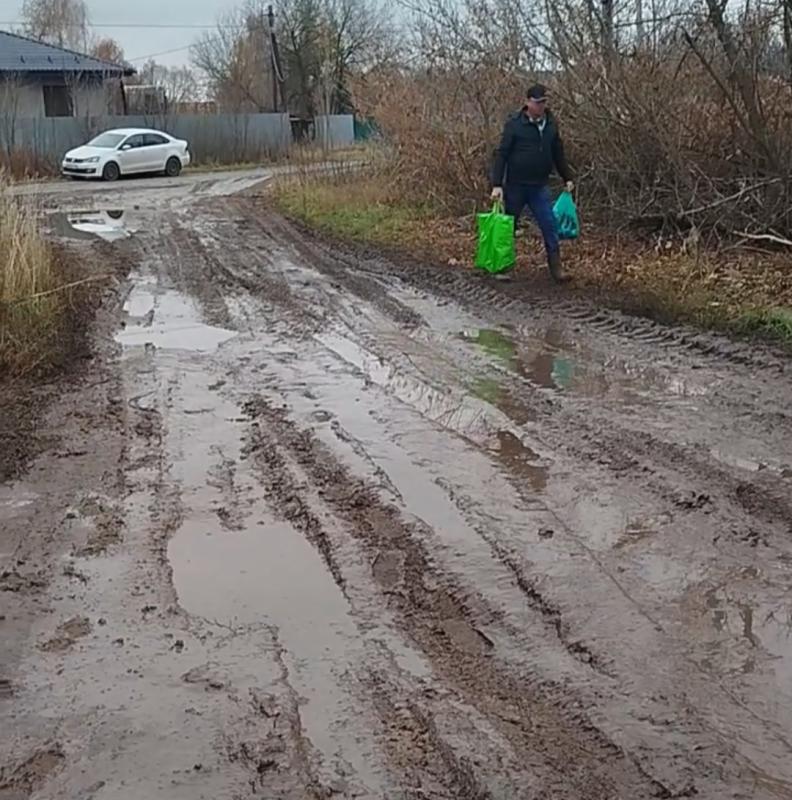 Тотальное бездорожье в новоусманском селе Рыкань: "Оставлять машины приходится за 300 метров от дома"