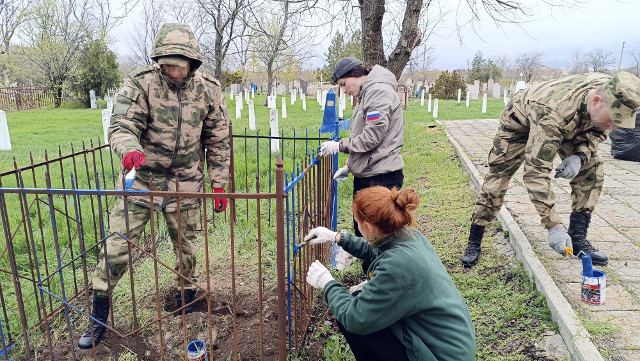 В Херсонской области росгвардейцы поддержали акцию «На страже памяти»