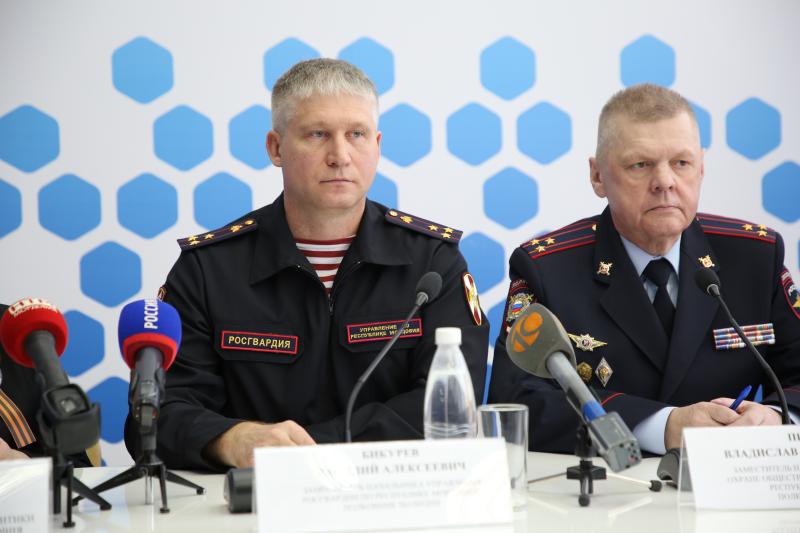 Представитель Росгвардии принял участие в пресс-конференции по вопросам проведения массовых мероприятий в период майских праздников