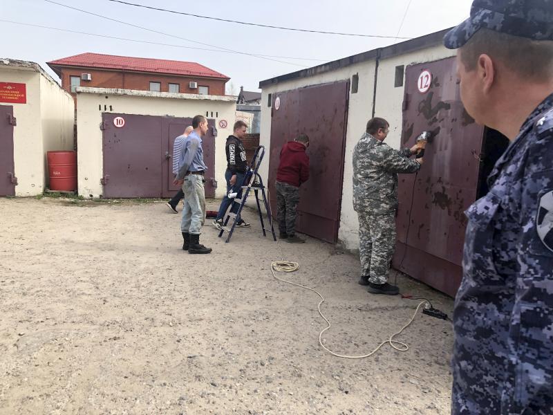 Чеховские Росгвардейцы приняли участие во Всероссийском субботнике