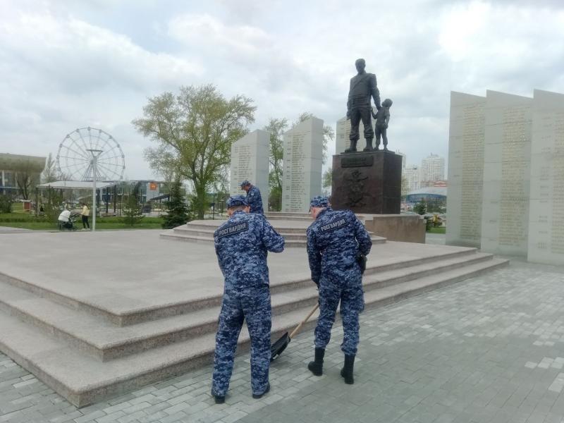 На Южном Урале росгвардейцы продолжают принимать участие во Всероссийском субботнике