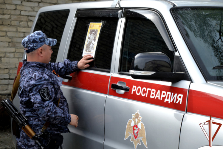 Росгвардия присоединилась к акции «Бессмертный автополк» в Зауралье