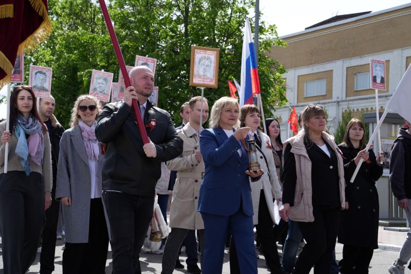 В честь юбилея Победы на БМЗ прошел заводской «Бессмертный полк»
