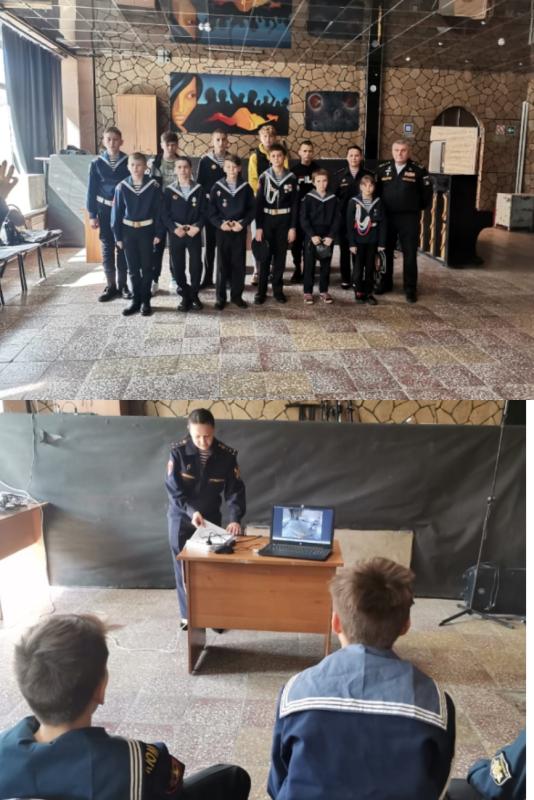 Росгвардейцы проведение урок Мужества с подшефными юнгами «Морской волк»