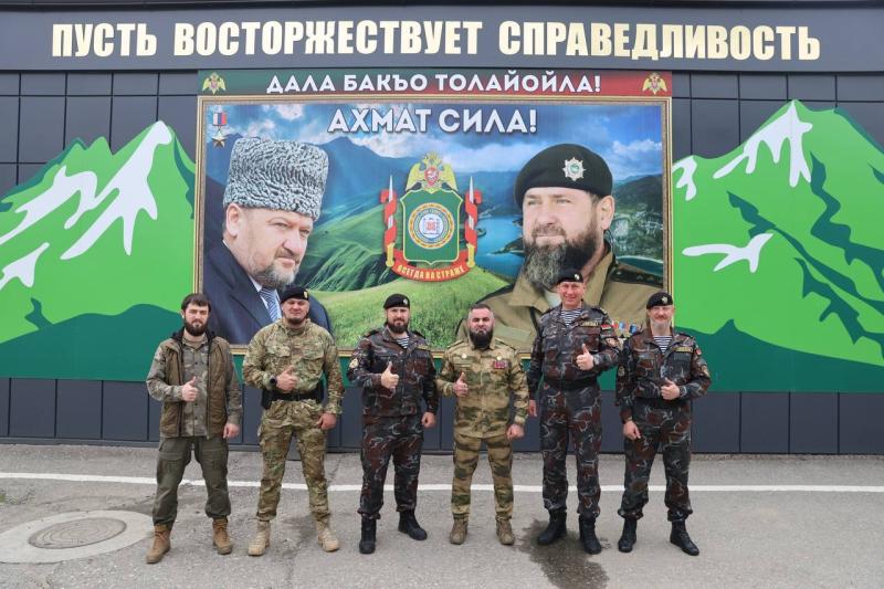 В УПРАВЛЕНИИ РОСГВАРДИИ ПО ЧЕЧЕНСКОЙ РЕСПУБЛИКЕ СОСТОЯЛАСЬ ВСТРЕЧА С ДЕЛЕГАЦИЕЙ МИНСКОГО ОМОН