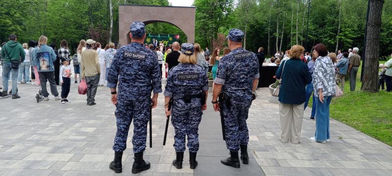 Ступинские Росгвардейцы обеспечивали охрану общественного порядка на День России