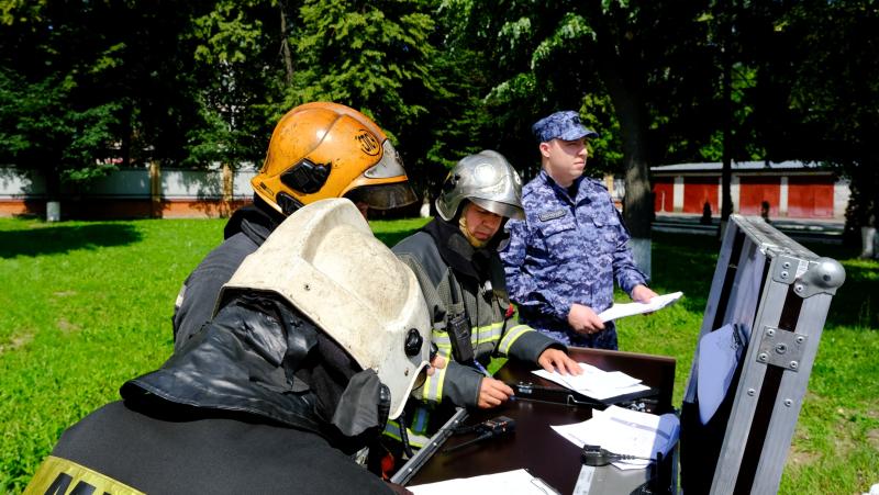 В Марий Эл прошли совместные пожарно-тактические учения Росгвардии и МЧС России