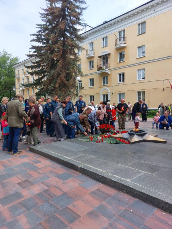 Сотрудники Воскресенского ОВО приняли участие в акции "Свеча памяти"