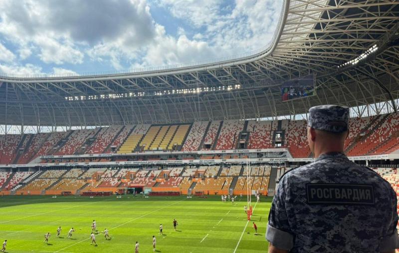 В Саранске росгвардейцы обеспечили безопасность стартового матча Чемпионата России по регби