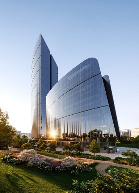 Световые паруса украсят архитектуру офисных башен вблизи Хорошевского шоссе