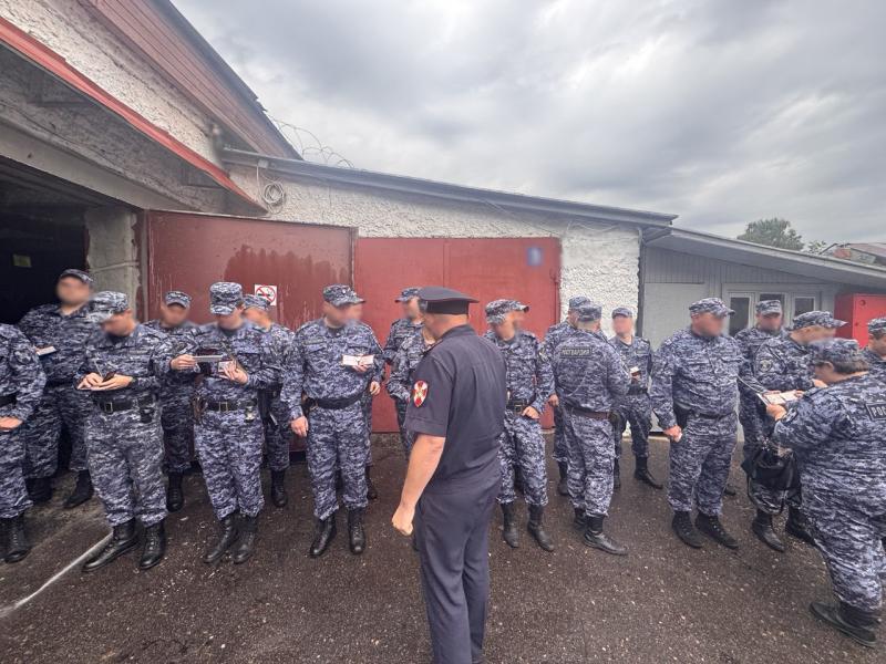 В Егорьевском отделе вневедомственной охраны прошёл строевой смотр личного состава