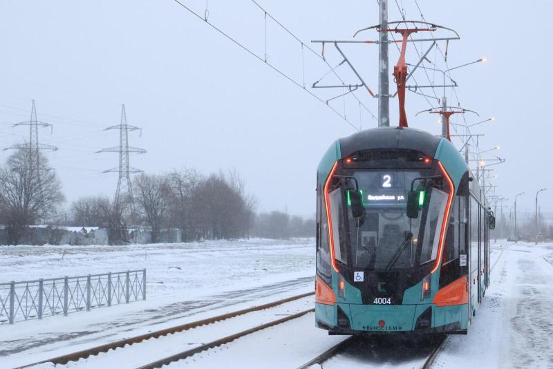 Трамвай «Славянка» перевез более 67,4 тысячи пассажиров на новогодних праздниках