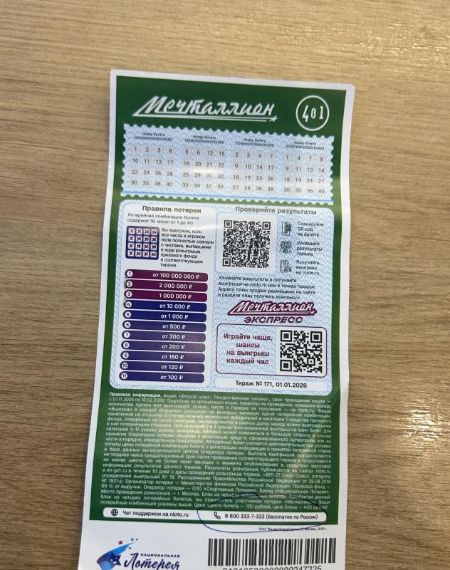 Традиция покупать билеты в разных городах обернулась удачей: дальнобойщик выиграл 1 миллион рублей в лотерее «Мечталлион»
