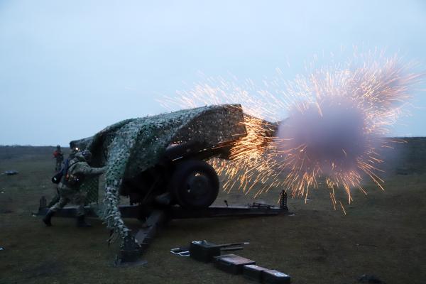 В Чеченской Республике прошли занятия с артиллеристами Росгвардии