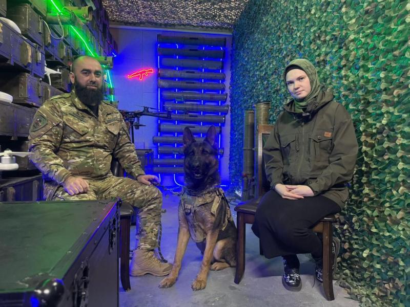 Кинолог Росгвардии стал гостем рубрики «Герои СВО» на ЧГТРК «Грозный»
