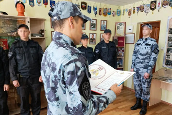 В Йошкар-Оле молодые сотрудники ОМОН «Таир» Росгвардии приняли присягу