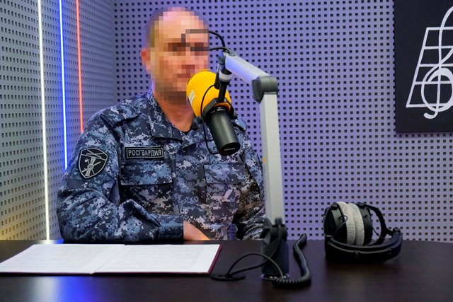 Росгвардеец рассказал в прямом эфире о службе и поддержке жителей Херсонской области