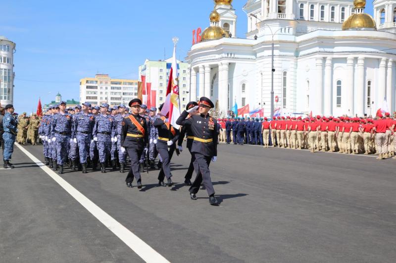 Руководство и личный состав Управления Росгвардии по Республике Мордовия приняли участие в торжественных мероприятиях 9 Мая