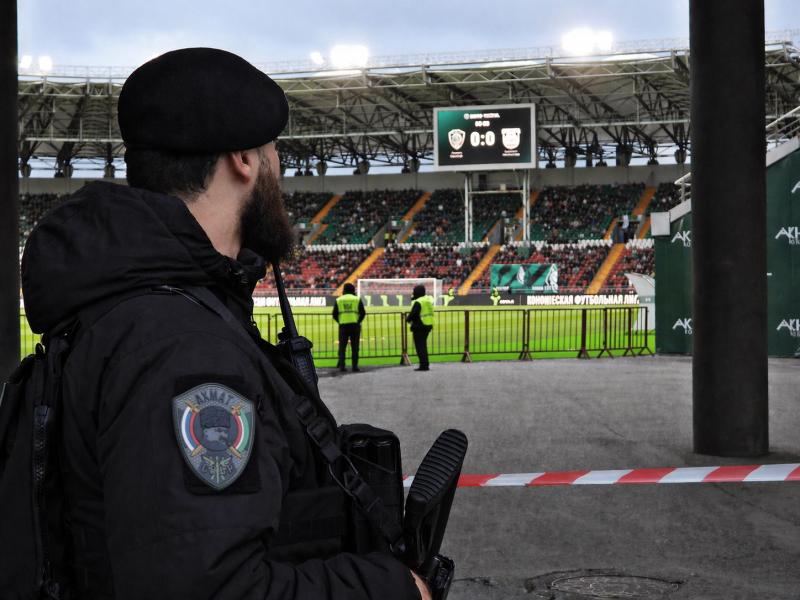 В Грозном Росгвардия обеспечила правопорядок на футбольном матче «Ахмат» - «Балтика»