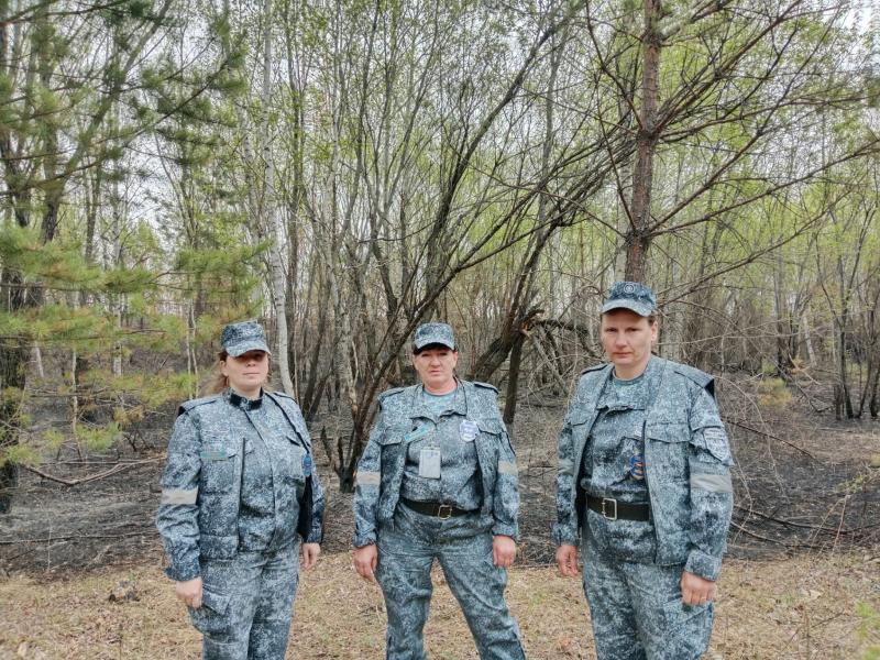 Работники Приморского филиала ведомственной охраны Минтранса России предотвратили распространение лесного пожара в Амурской области