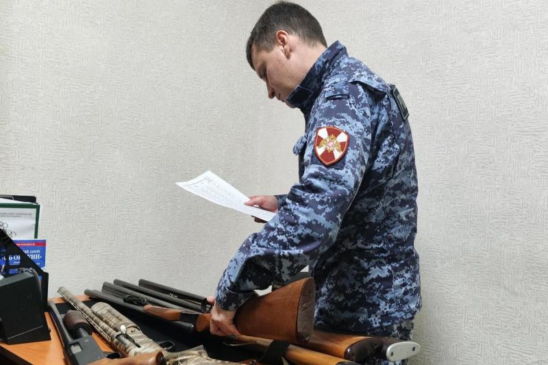 В Мордовии сотрудниками Росгвардии за прошедшую неделю изъяты 9 единиц оружия