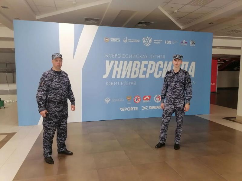 В Саранске сотрудники Росгвардии обеспечивают безопасное проведение соревнований Всероссийской летней Универсиады