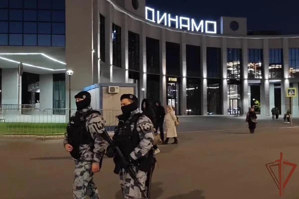 В Москве безопасность на спортивных матчах обеспечили сотрудники и военнослужащие Росгвардии